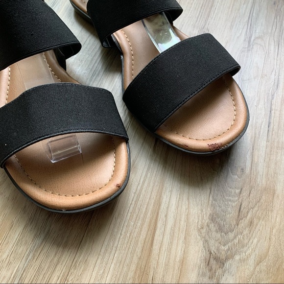 BASS “Violet” Flat Sandals Elastic Straps Comfort Flats Women’s Size 7.5 Shoes - Picture 8 of 12